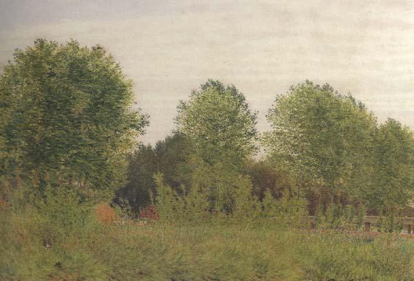 George Price Boyce.RWS Black Poplars at Pangbourne (mk46) Germany oil painting art